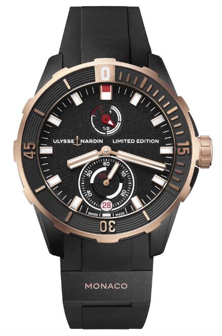 Review Best Ulysse Nardin Diver Chronometer Monaco Limited Edition 1185-170LE-3/BLACK-MON watches sale